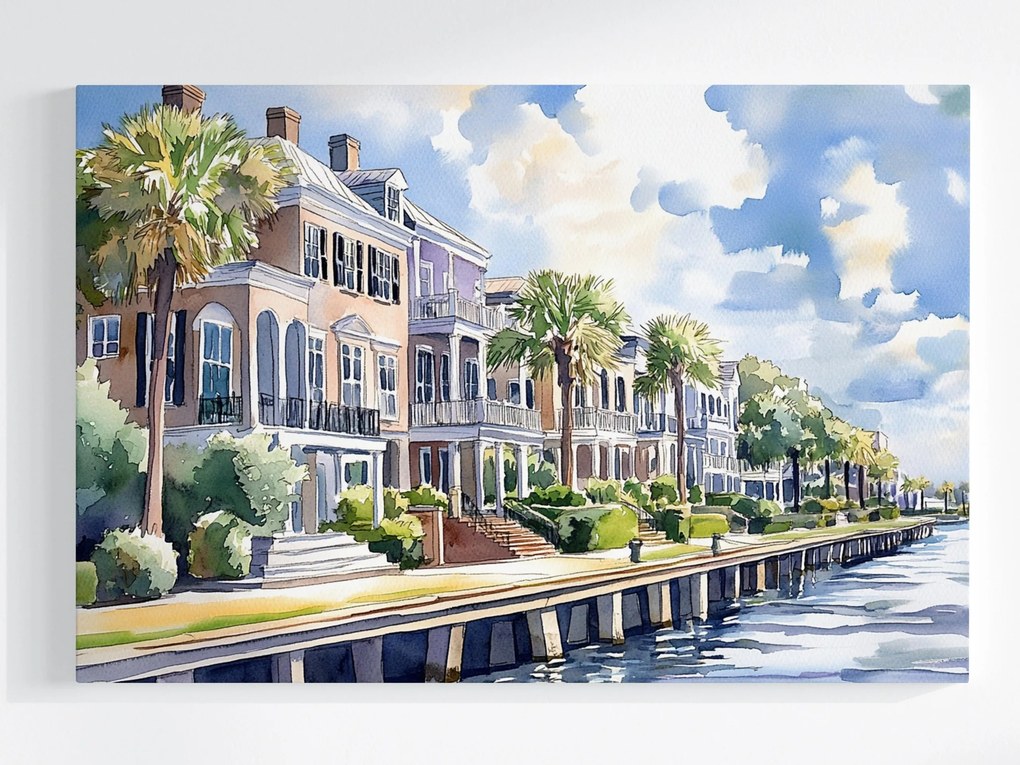 Canvas Vászonkép Építészet Gyarmatosítás Usa Város Tengerpart 120x80