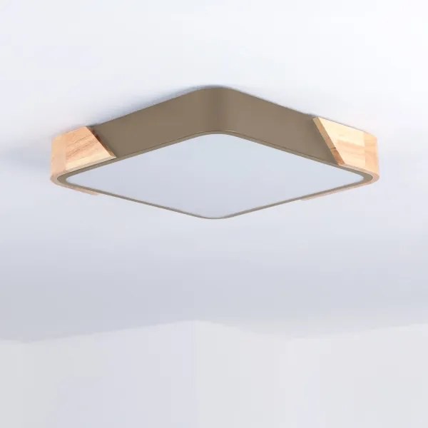 BRILAGI - LED mennyezeti lámpa PILANA SQUARE LED/24W/230V tölgy/bézs 32x32 cm