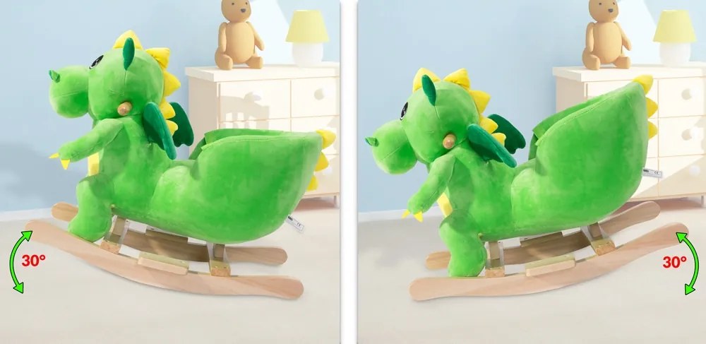 Spielwerk® Gyerek hintázó dinoszaurusz hangfunkcióval