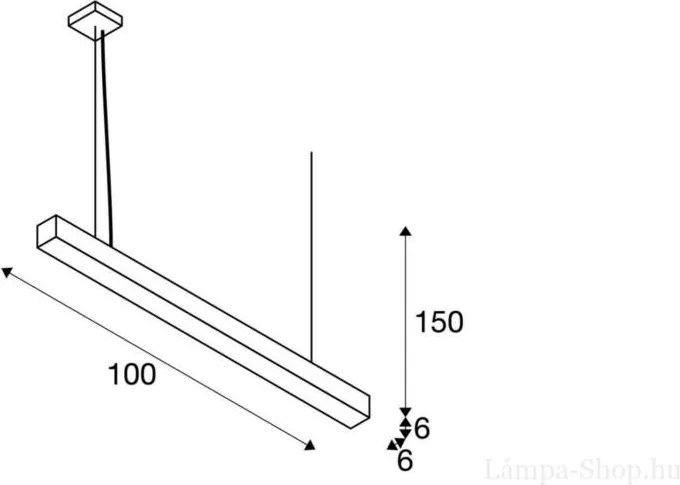 SLV 1000932 Q-LINE Modern Led Függesztett Lámpa LED IP20