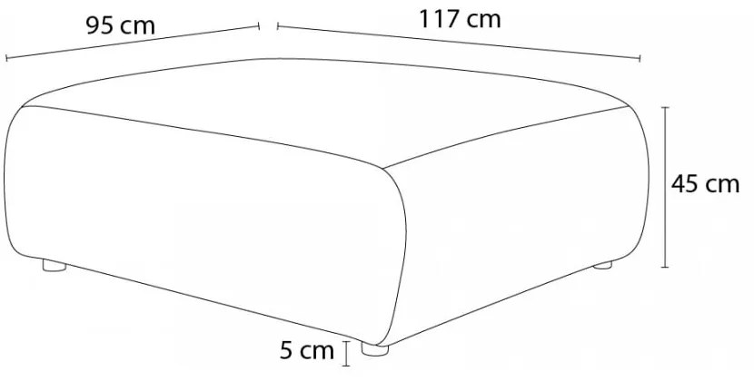 Sötétkék lábtartó Jeanne – Bobochic Paris