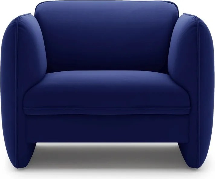 Kék bársony fotel Georgia – Micadoni