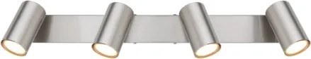 Globo 57911-4 Mennyezeti lámpa, matt nikkel fém, króm, HxSzxM: 560x60x120mm, 4x GU10 35W 230V izzók nélkül