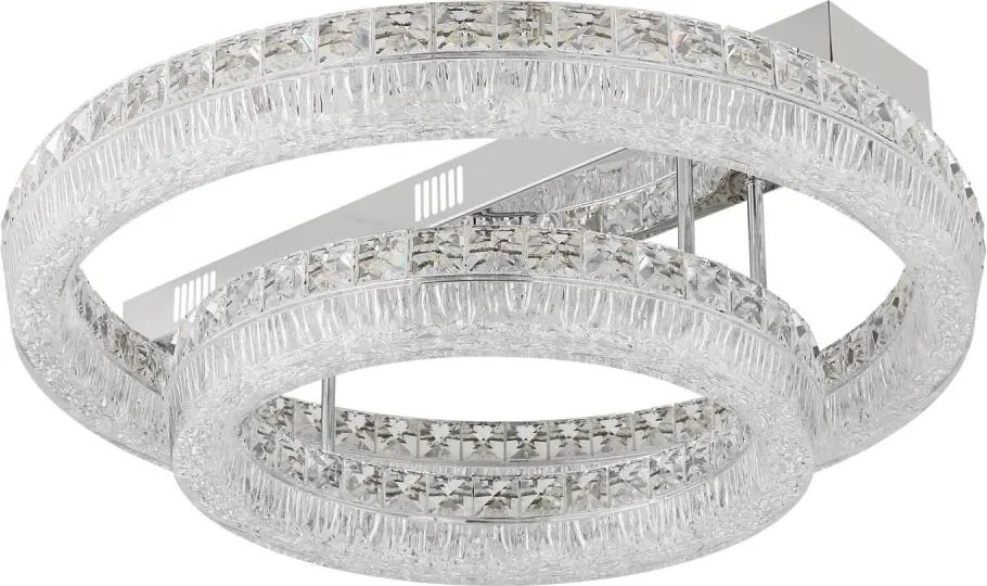 Globo 67387-60D - Dimmelhető LED mennyezeti lámpa LAUREL LED/60W/230V átlátszó üveg+távirányítóval