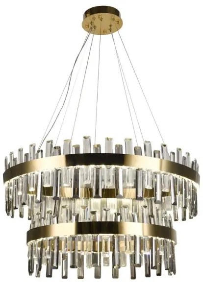 LED állítható fényerőjű kristály csillár kábellel LED/190W/230V + DO