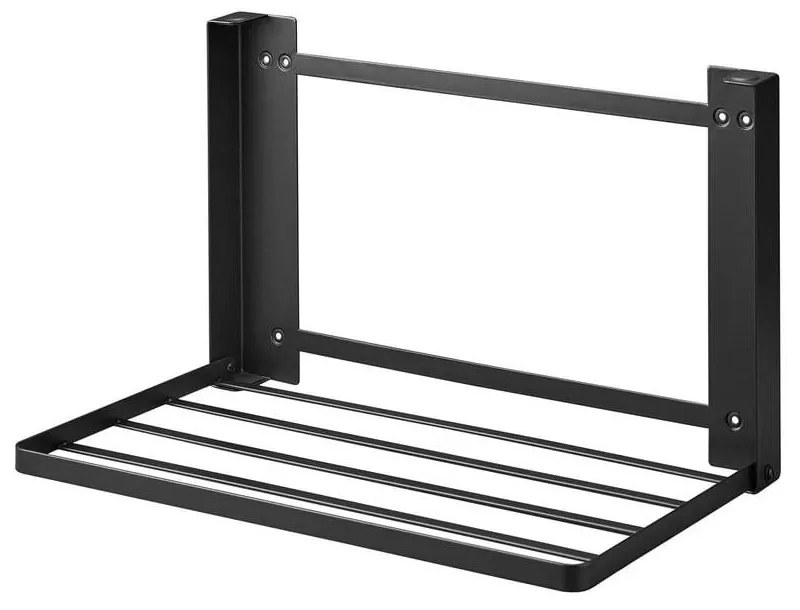 Matt fekete fali acél fürdőszobai polc Tower – YAMAZAKI