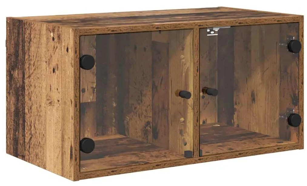 Fali Szekrény Falra szerelhető Öreg fa 68 x 37 x 35 cm Faanyag
