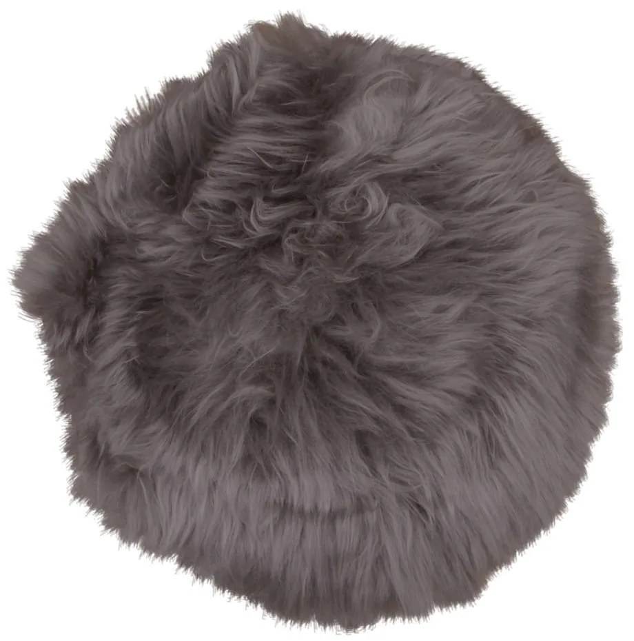 Báránybőr ülőpárna, gomba, 35 cm