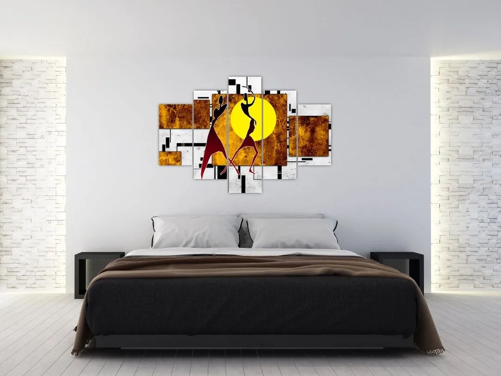 Egy őskori festmény képe (150x105 cm)
