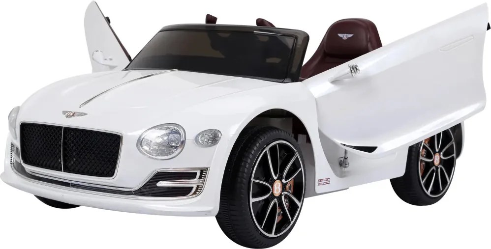 HOMCOM Elektromos gyerekautó Bentley GT, 2.4G távirányítóval, MP3, zene, kürt, LED fények, fehér