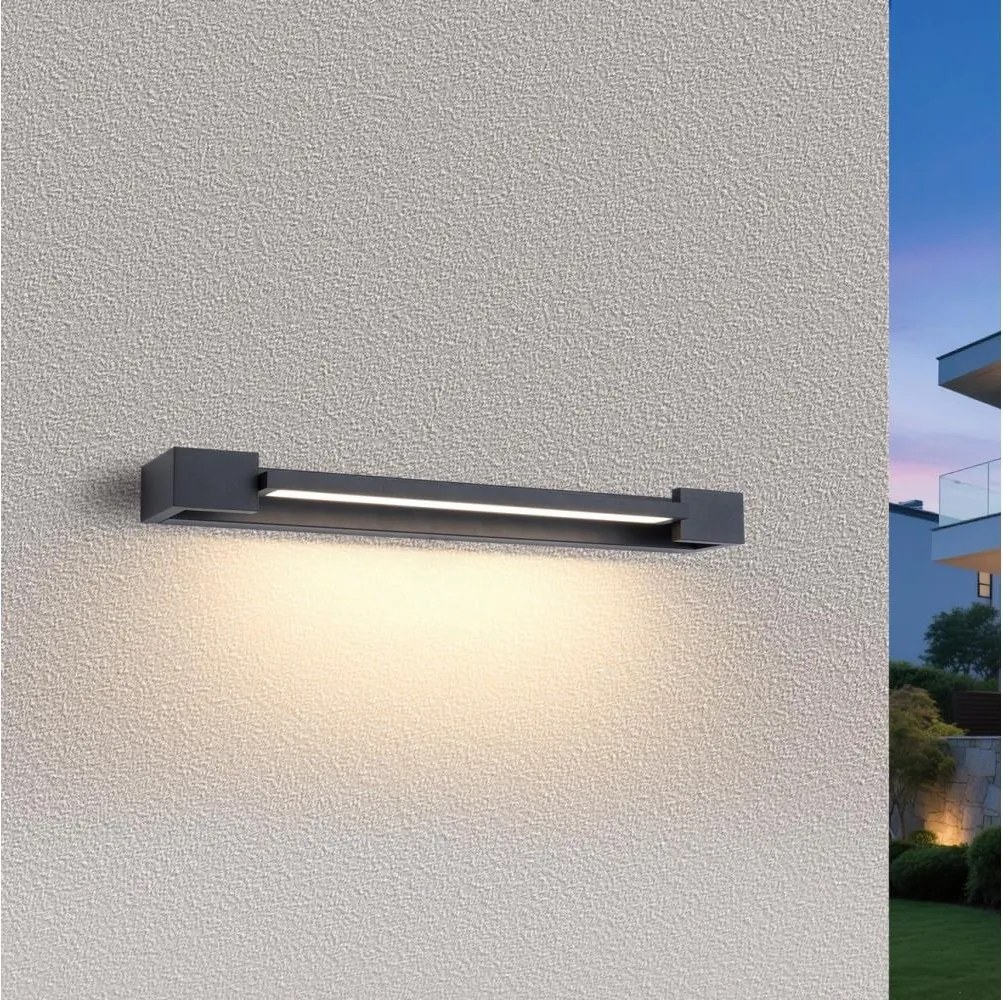 Brilagi - LED kültéri fali lámpatest AQUA LINE LED/12W/230V 45 cm IP44 antracit CRI 90