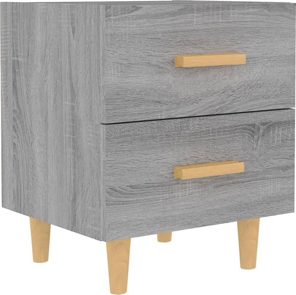 vidaXL szürke sonoma színű éjjeliszekrény 40 x 35 x 47,5 cm