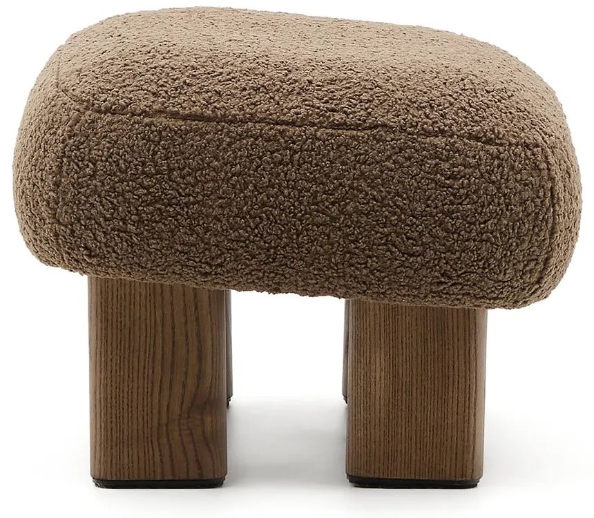 Barna buklé lábtartó Nema – Kave Home