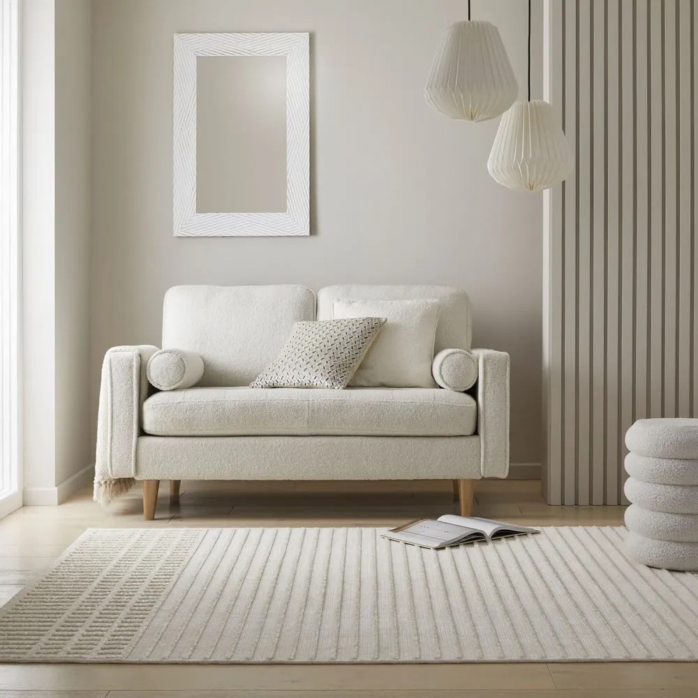 Fehér mosható zsenília szőnyeg 80x160 cm Elton – Flair Rugs