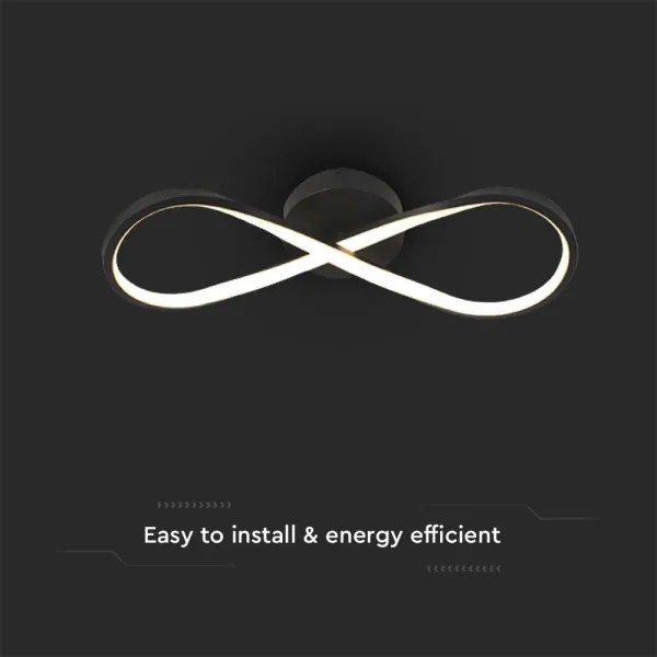 LED Mennyezeti lámpa LED/24W/230V 3000K fekete