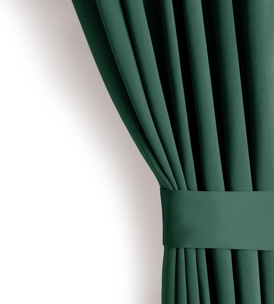 Sötétzöld sötétítő függöny 140x175 cm Eyelets – Restilo
