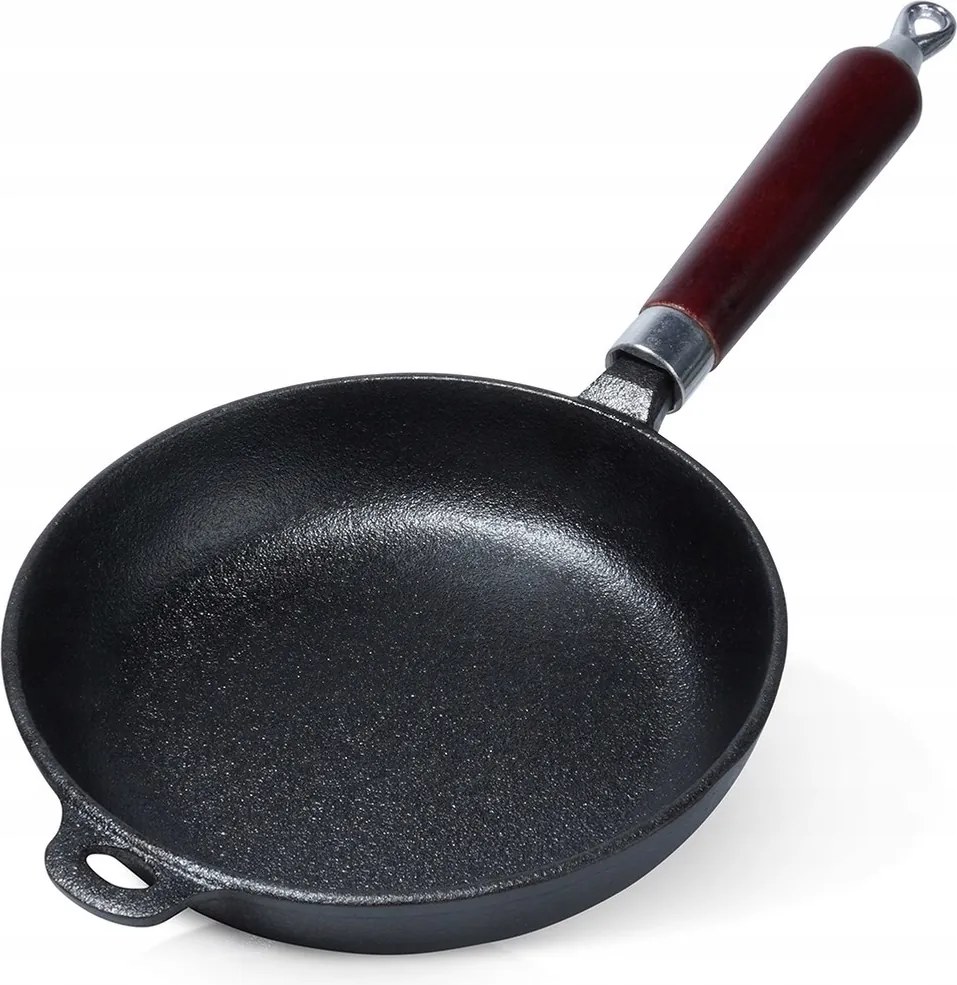 Hagyományos Öntöttvas Serpenyő Indukciós És Gáz Sütéshez Kerek 20 CM