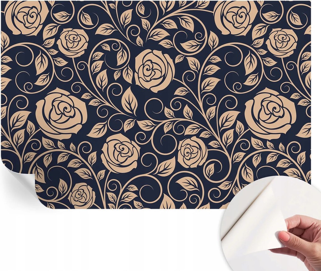 Öntapadós Mosható Fali Fotótapéta Romantikus virágok 104x70 cm