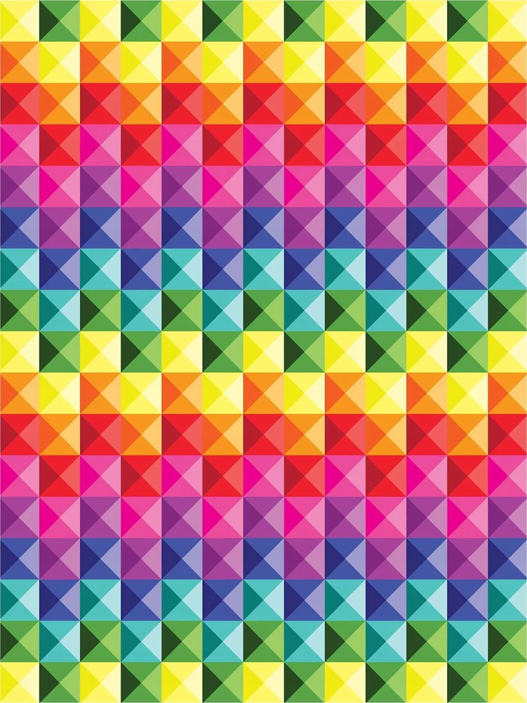 Fotótapéta Szivárvány háromszögek absztrakt geometria minta 206x275 +ragasztó