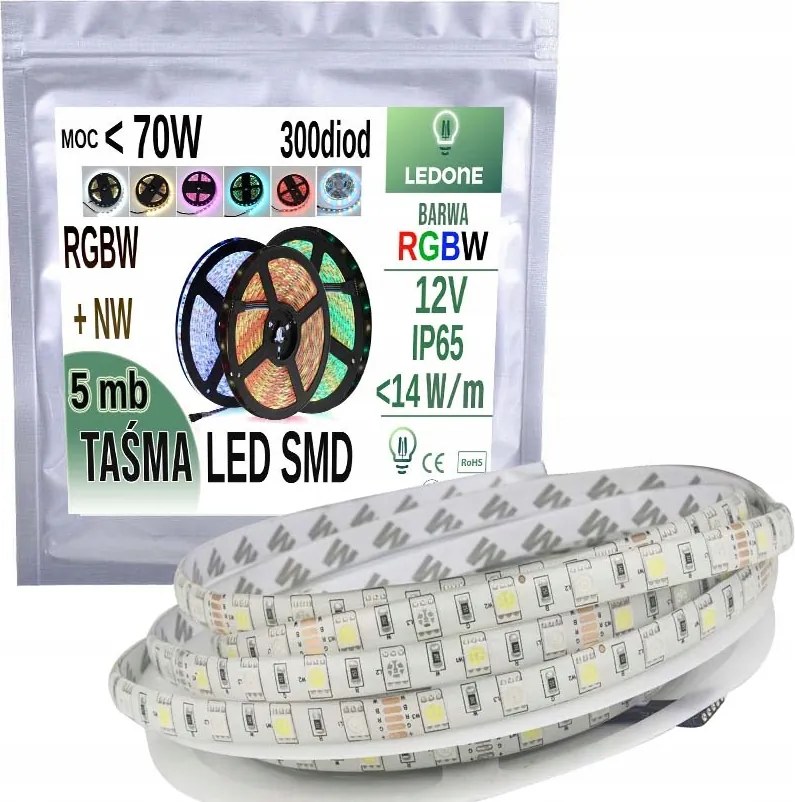 Led szalag 5050 300 Led IP65 5m Rgbw Nw Semleges