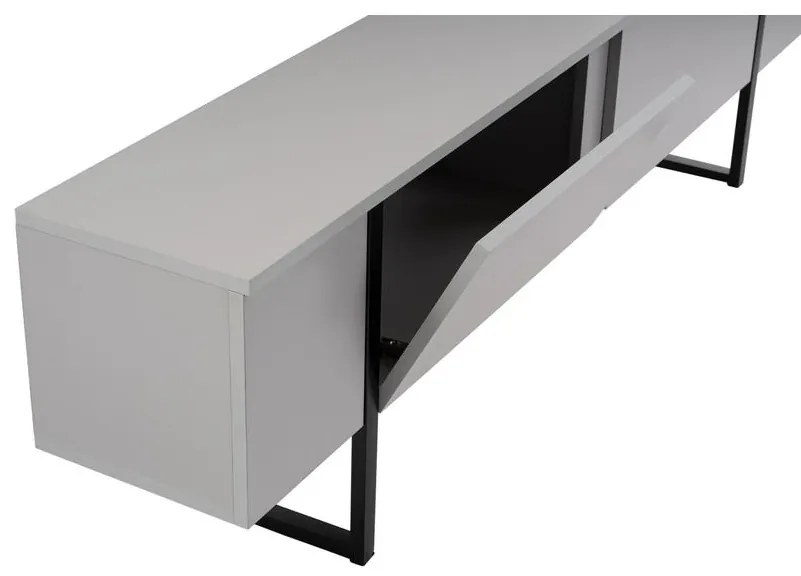 TV szekrény Serenity - Grey, Fekete