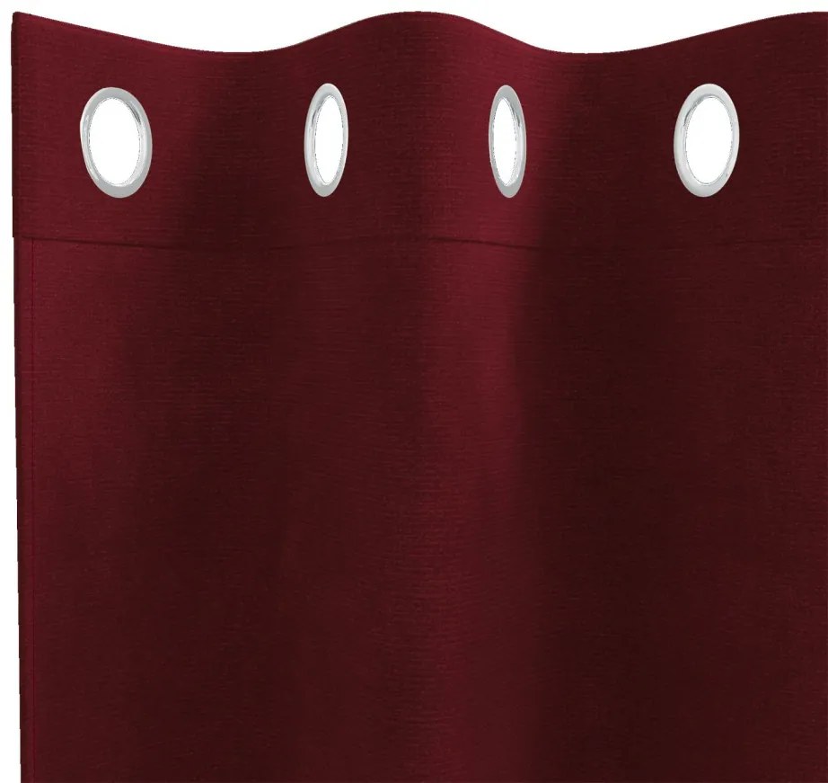 Függönyök függönyökkel 2 pcs bordó 140 x 140 cm Bársony