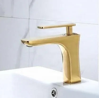 Mosdócsaptelep EYN GU2239 egykaros kivitelben, 17 vagy 28 cm, arany, fehér és fehér-arany felülettel — 17 cm