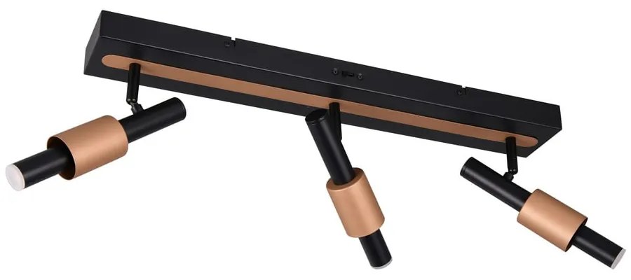 Fekete-bronzszínű LED spotlámpa 20,5x63 cm Ikaris – Trio Select