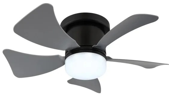 Globo 03609A - HINES LED 10W 230V mennyezeti ventilátor távirányítóval, szürke