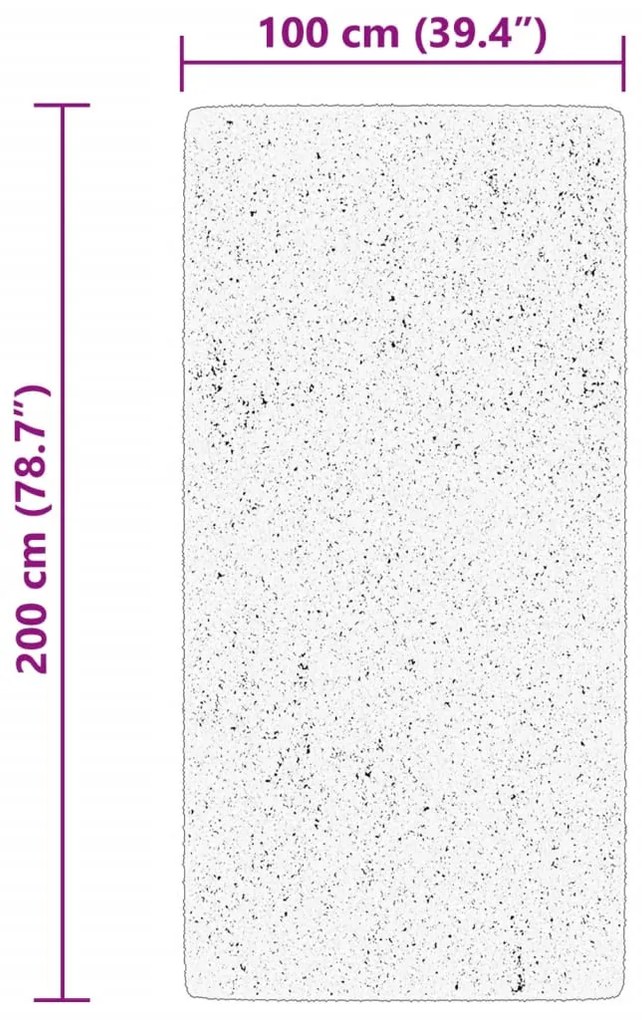HUARTE erdőzöld rövid szálú puha és mosható szőnyeg 100x200 cm