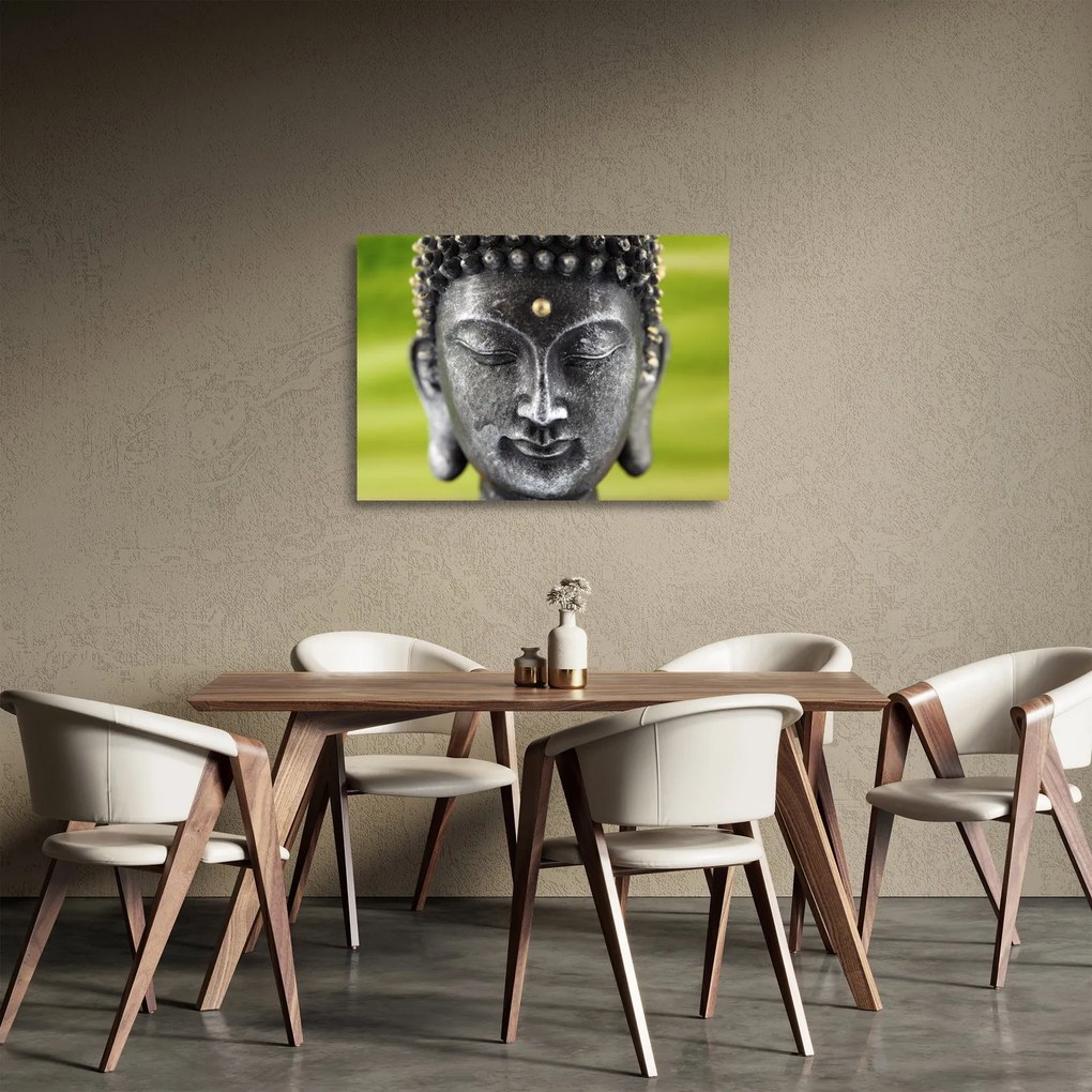 Üveg kép - Buddha szobor II. (70x50 cm)