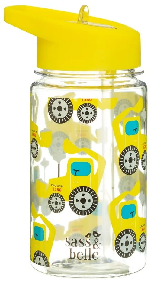 Drink Up Digger gyerek vizespalack, 400 ml - Sass &amp; Belle