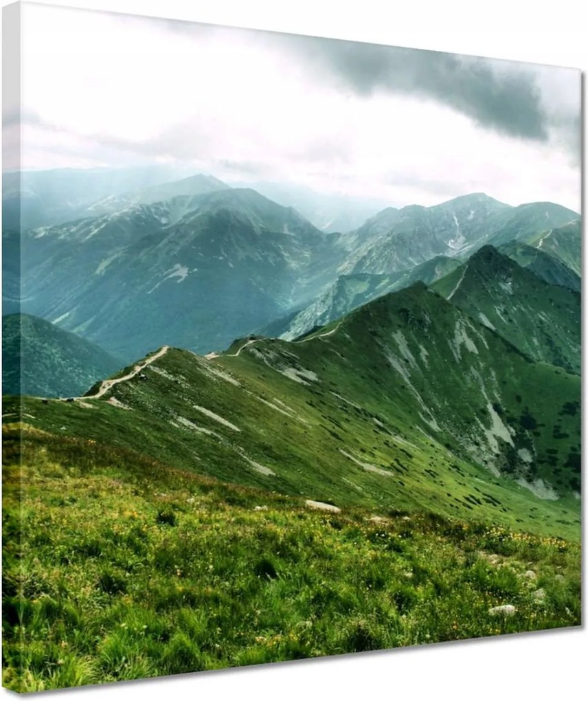 Vászonkép 30x30 Tátra Lengyel hegyek Kilátás