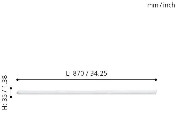 Eglo 97573 - LED Pultmegvilágító DUNDRY LED/8,2W/230V