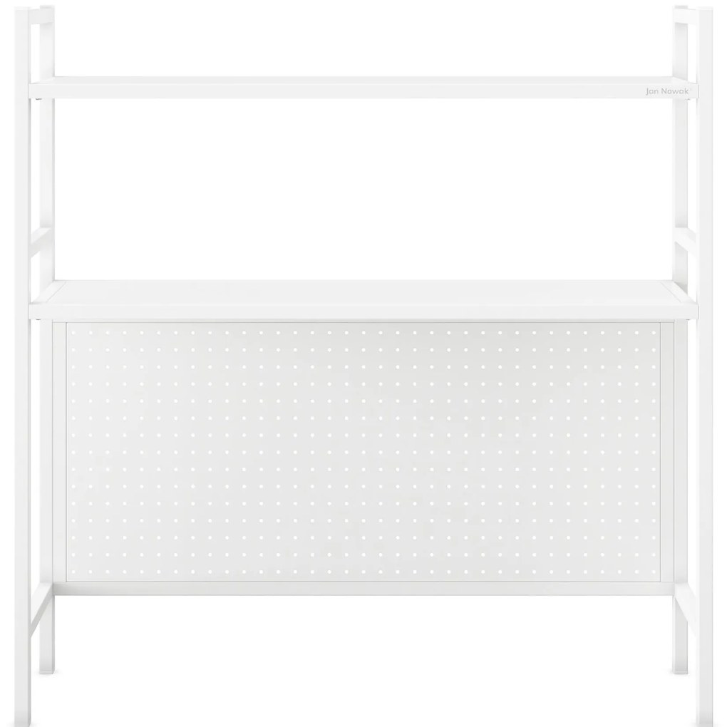 JENNY fém íróasztali feltét, 950 x 980 x 220 mm, fehér