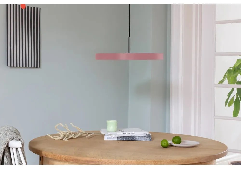 Rózsaszín LED függőlámpa fém búrával ø 43 cm Asteria Medium – UMAGE