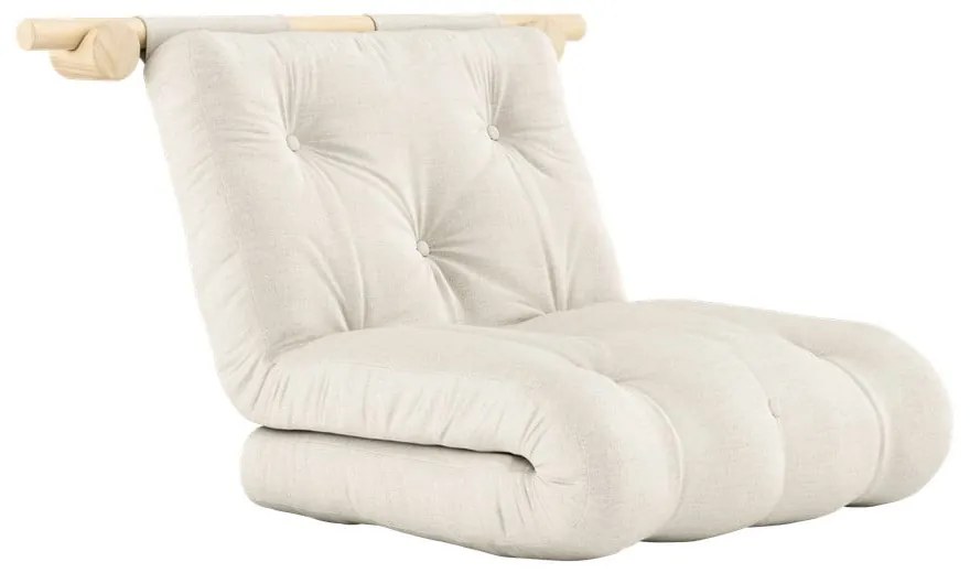 Natúr színű len fotel Hooked – Karup Design