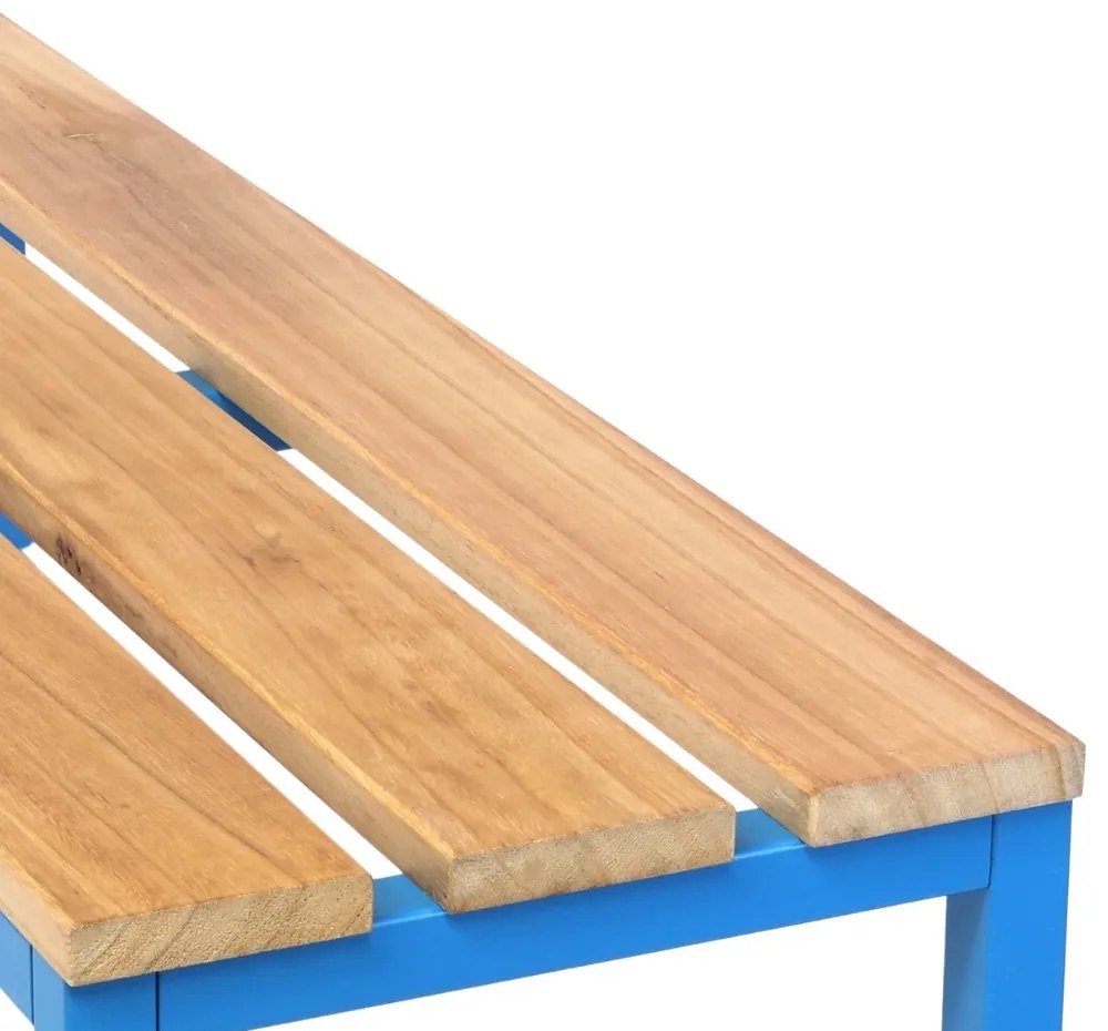 Öltöző pad 100 x 35 x 45 cm, kék - RAL 5012