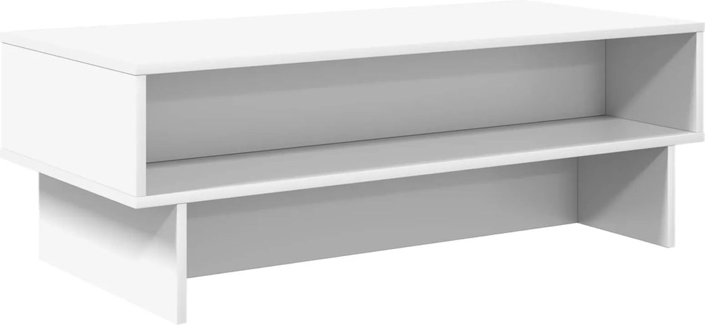 vidaXL Dohányzóasztal Fehér 100 x 46 x 35 cm Faanyag