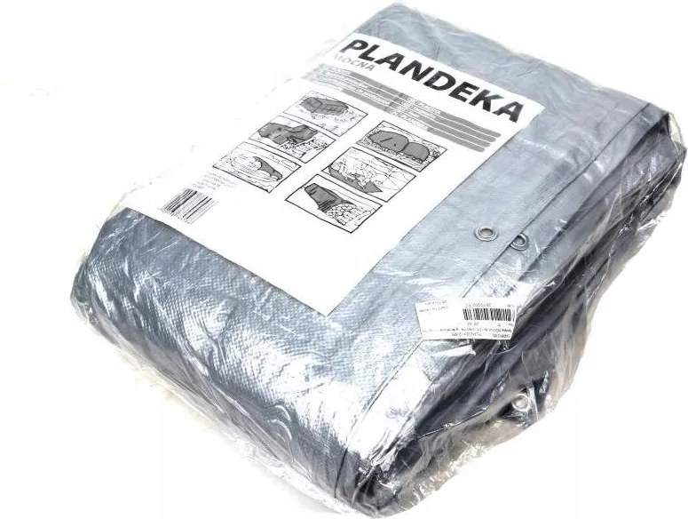 Ponyva Erős 4x5m (ezüst) súly 110g/m2 PLAND4X5-MS