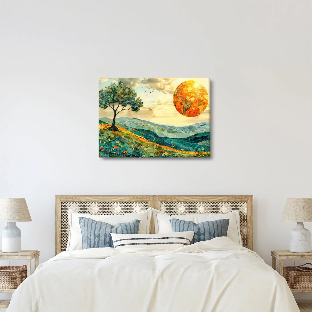 Kép - Tájkép illusztráció (70x50 cm)