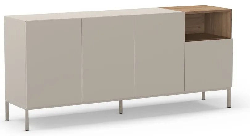 Krémszínű komód 180x80 cm Cailin – Marckeric