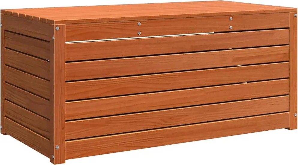 vidaXL Tároló Doboz Faggyú barna 101 x 50,5 x 46,5 cm Faanyag
