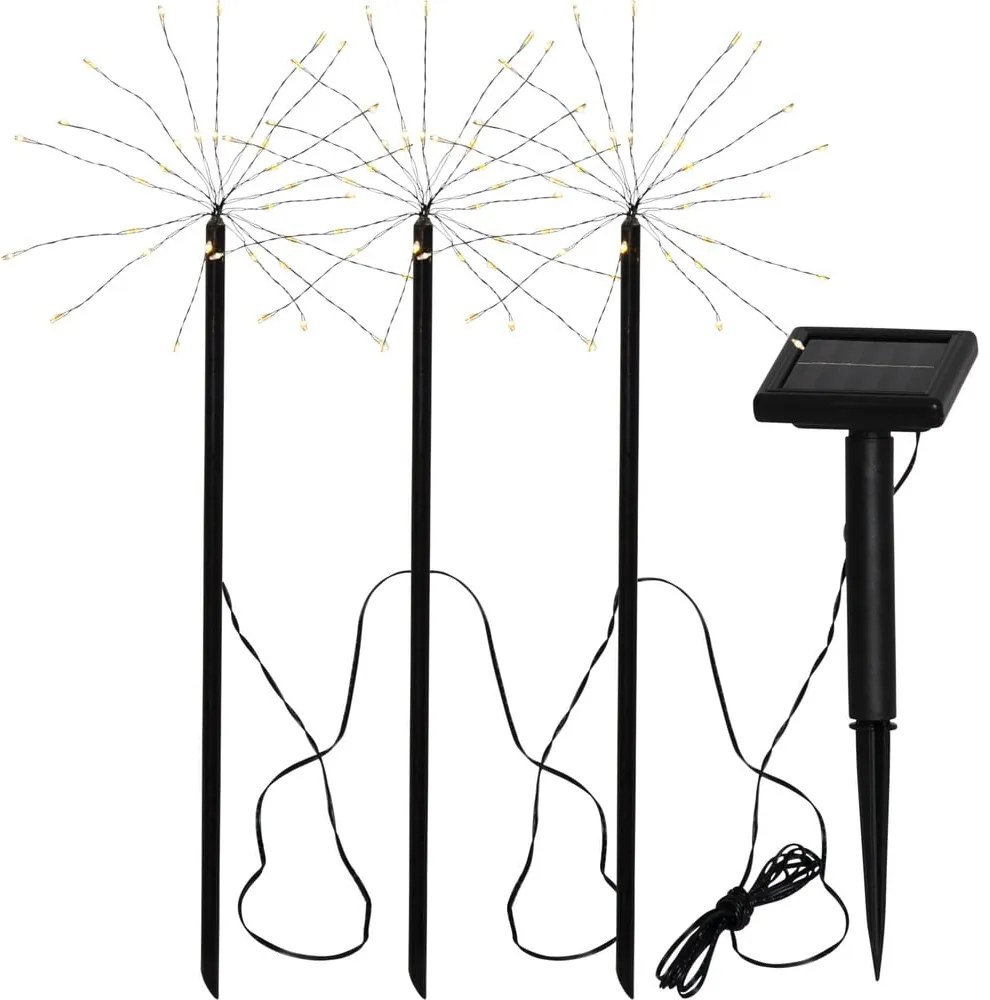 Firework 3 db kültéri napelemes LED lámpa, magasság 40 cm - Star Trading