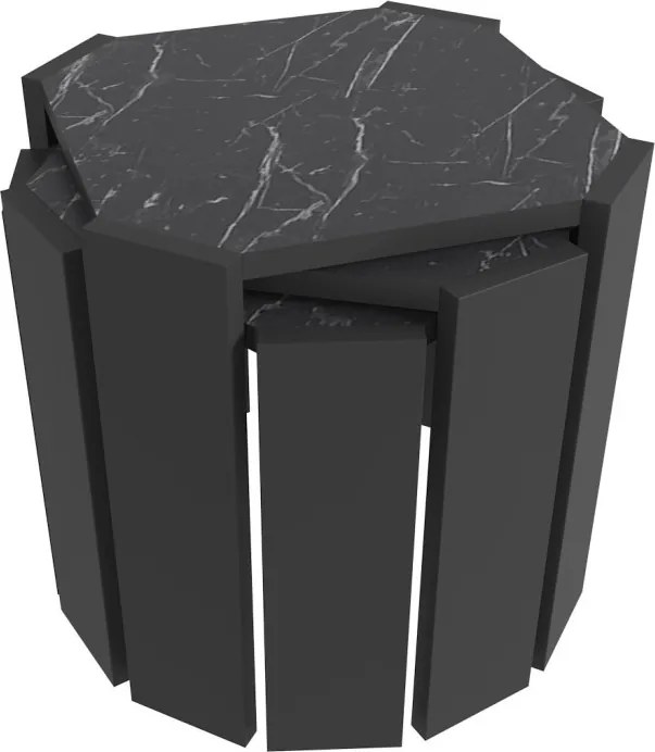 Lori - Black, Marble