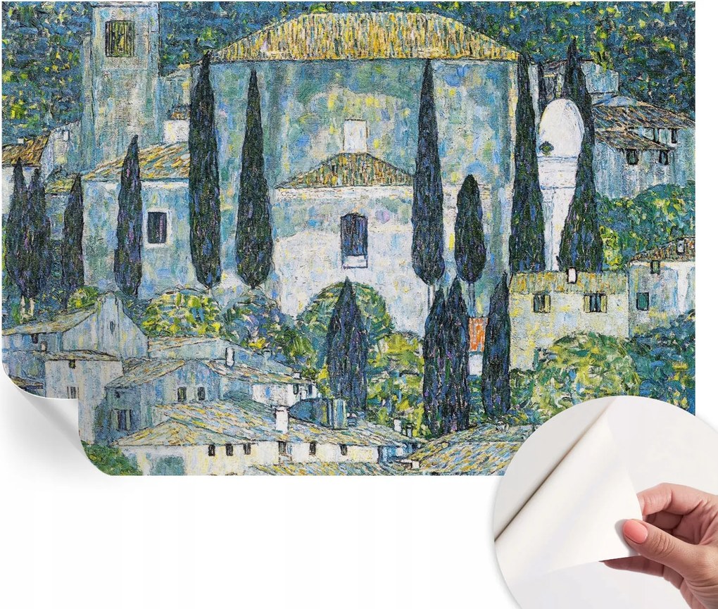 Modern öntapadós fotótapéta Mosható ciprus házak 152x104 cm