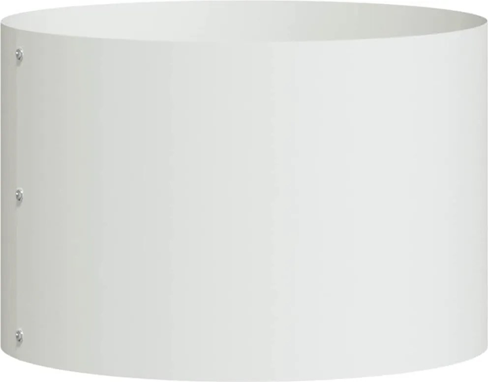 vidaXL Ültető gyűrű Fehér 30 x 30 x 20 cm Hidegen hengerelt acél