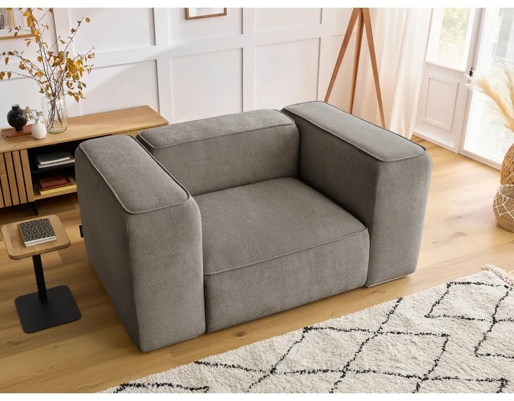 Szürkésbézs fotel Zephyr – Bobochic Paris