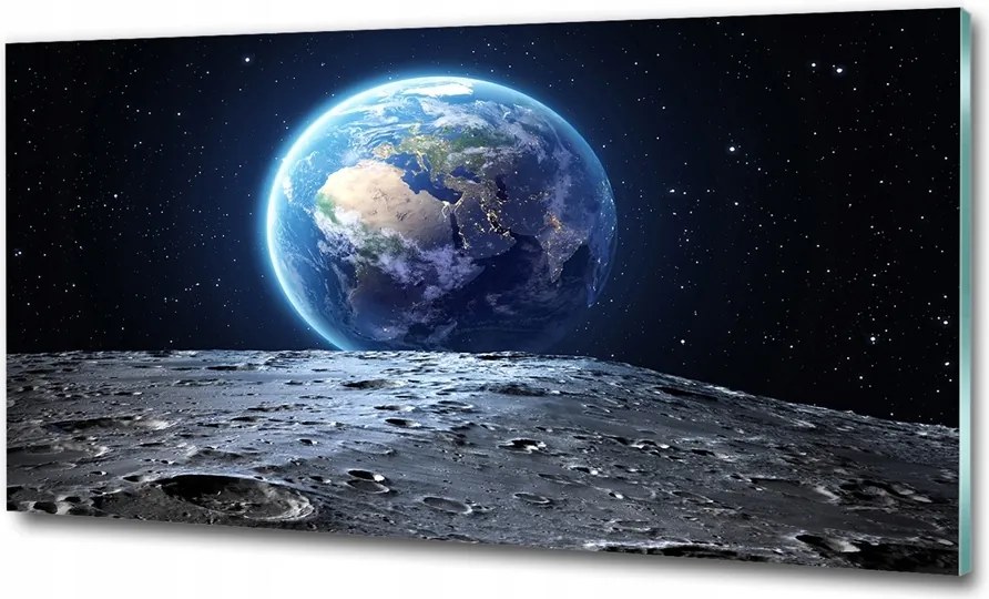 Fotótapéta falra edzett üveg Hold 100x70