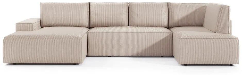 Sarokkanapé Fatime new (U) (bézs szürke + fekete). 1099232